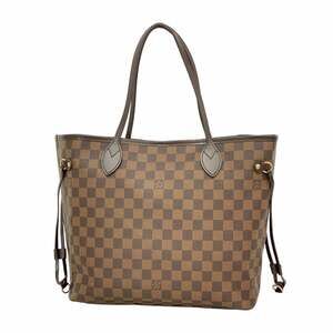 LOUIS VUITTON Brown Damier Neverfull MM Tote Bag